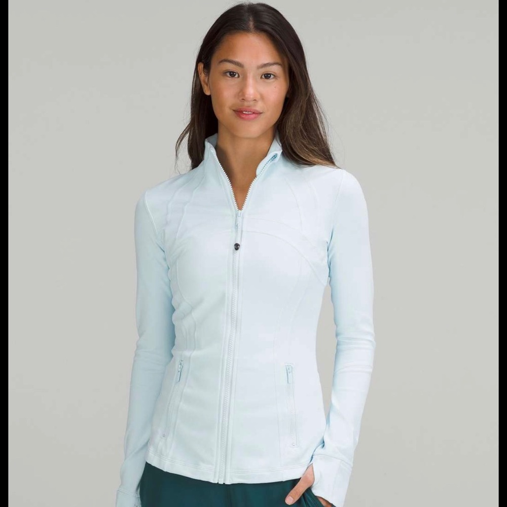 Powder blue lululemon define jacket size 4